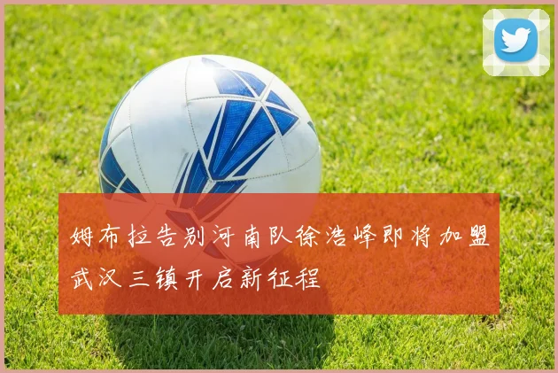 姆布拉告别河南队徐浩峰即将加盟武汉三镇开启新征程